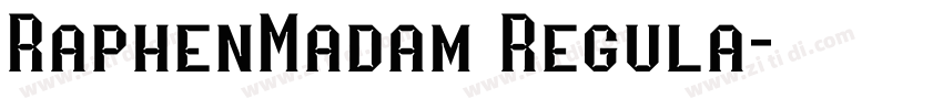 RaphenMadam Regula字体转换